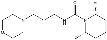 (2R,6S)-2,6-dimethyl-N-(3-morpholinopropyl)tetrahydro-1(2H)-pyridinecarboxamide 结构式