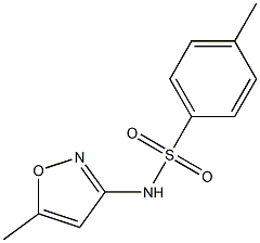 N1-(5-methylisoxazol-3-yl)-4-methylbenzene-1-sulfonamide 结构式