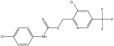 [3-chloro-5-(trifluoromethyl)-2-pyridyl]methyl (4-chloroanilino)methanethioate 结构式