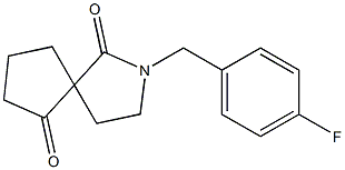 2-(4-fluorobenzyl)-2-azaspiro[4.4]nonane-1,6-dione 结构式