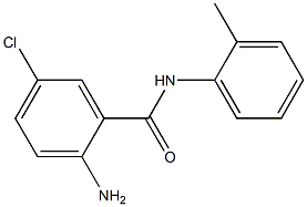 2-amino-5-chloro-N-(2-methylphenyl)benzenecarboxamide 结构式