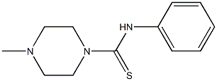 4-methyl-N-phenyltetrahydro-1(2H)-pyrazinecarbothioamide 结构式