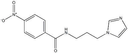 N-[3-(1H-imidazol-1-yl)propyl]-4-nitrobenzenecarboxamide 结构式