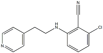 2-chloro-6-{[2-(4-pyridyl)ethyl]amino}benzonitrile 结构式