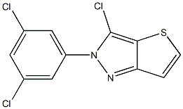 3-chloro-2-(3,5-dichlorophenyl)-2H-thieno[3,2-c]pyrazole 结构式