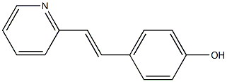 4-[2-(2-pyridyl)vinyl]phenol 结构式