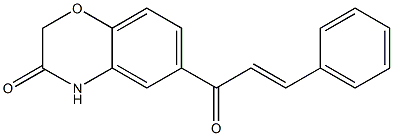 6-[(2E)-3-phenylprop-2-enoyl]-2H-1,4-benzoxazin-3(4H)-one 结构式