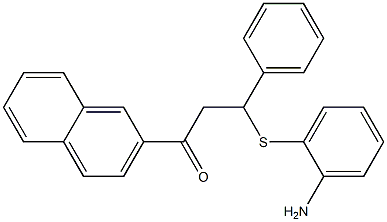 3-[(2-aminophenyl)thio]-1-(2-naphthyl)-3-phenylpropan-1-one 结构式