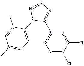 5-(3,4-dichlorophenyl)-1-(2,4-dimethylphenyl)-1H-1,2,3,4-tetraazole 结构式