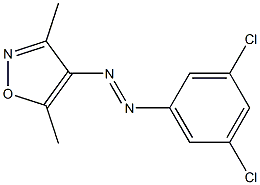 1-(3,5-dichlorophenyl)-2-(3,5-dimethylisoxazol-4-yl)diaz-1-ene 结构式