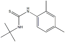 N-(tert-butyl)-N'-(2,4-dimethylphenyl)thiourea 结构式