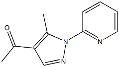 1-[5-methyl-1-(2-pyridyl)-1H-pyrazol-4-yl]ethan-1-one 结构式