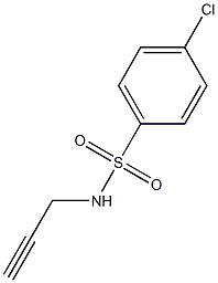 N1-prop-2-ynyl-4-chlorobenzene-1-sulfonamide 结构式