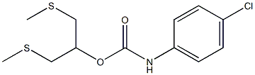 2-(methylthio)-1-[(methylthio)methyl]ethyl N-(4-chlorophenyl)carbamate 结构式