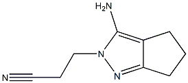 3-[3-amino-5,6-dihydrocyclopenta[c]pyrazol-2(4H)-yl]propanenitrile 结构式