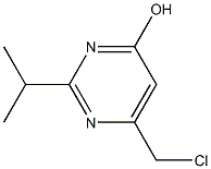 6-(chloromethyl)-2-isopropyl-4-pyrimidinol 结构式