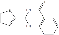 2-(2-thienyl)-2,3-dihydro-4(1H)-quinazolinone 结构式