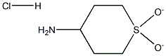 1,1-dioxidotetrahydro-2H-thiopyran-4-ylamine hydrochloride 结构式