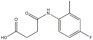 4-(4-fluoro-2-methylanilino)-4-oxobutanoic acid 结构式