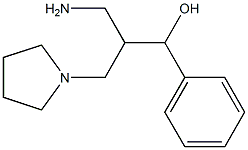 3-amino-1-phenyl-2-(pyrrolidin-1-ylmethyl)propan-1-ol 结构式