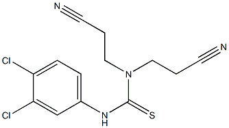 N,N-di(2-cyanoethyl)-N'-(3,4-dichlorophenyl)thiourea 结构式