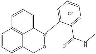 1-{2-[(methylamino)carbonyl]phenyl}-3H-naphtho[1,8-cd][1,2]oxathiin-1-iumc hloride 结构式