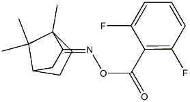 2-{[(2,6-difluorobenzoyl)oxy]imino}-1,7,7-trimethylbicyclo[2.2.1]heptane 结构式