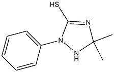 5,5-dimethyl-2-phenyl-2,5-dihydro-1H-1,2,4-triazole-3-thiol 结构式