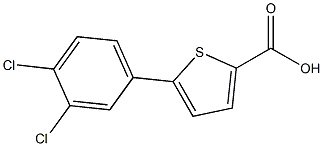5-(3,4-dichlorophenyl)-2-thiophenecarboxylic acid 结构式