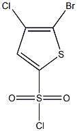 2-Bromo-3-chlorothiophene-5-sulphonyl chloride 结构式