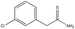 2-(3-chlorophenyl)ethanethioamide 结构式