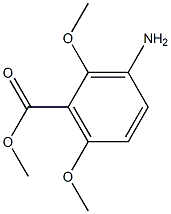 Methyl 3-amino-2,6-dimethoxybenzoate 结构式