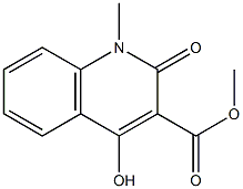 methyl 4-hydroxy-1-methyl-2-oxo-1,2-dihydroquinoline-3-carboxylate 结构式