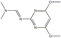 N'-(4,6-dimethoxypyrimidin-2-yl)-N,N-dimethyliminoformamide 结构式