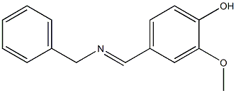 4-[(benzylimino)methyl]-2-methoxyphenol 结构式