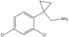 (1-(2,4-dichlorophenyl)cyclopropyl)methanamine 结构式