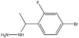 (1-(4-bromo-2-fluorophenyl)ethyl)hydrazine 结构式