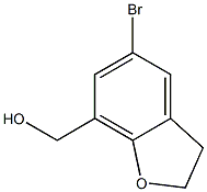 (5-bromo-2,3-dihydrobenzofuran-7-yl)methanol 结构式