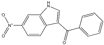 (6-nitro-1H-indol-3-yl)(phenyl)methanone 结构式