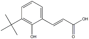 (E)-3-(3-tert-butyl-2-hydroxyphenyl)acrylic acid 结构式