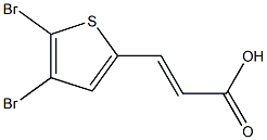 (E)-3-(4,5-dibromothiophen-2-yl)acrylic acid 结构式