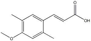 (E)-3-(4-methoxy-2,5-dimethylphenyl)acrylic acid 结构式