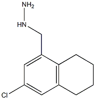 1-((6-chloro-1,2,3,4-tetrahydronaphthalen-8-yl)methyl)hydrazine 结构式