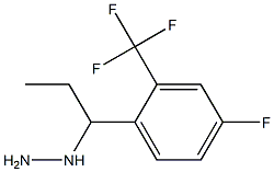 1-(1-(4-fluoro-2-(trifluoromethyl)phenyl)propyl)hydrazine 结构式