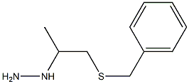 1-(1-(benzylthio)propan-2-yl)hydrazine 结构式