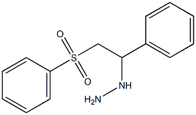 1-(1-phenyl-2-(phenylsulfonyl)ethyl)hydrazine 结构式