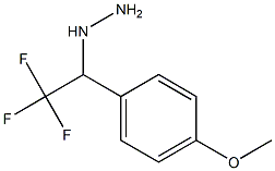 1-(2,2,2-trifluoro-1-(4-methoxyphenyl)ethyl)hydrazine 结构式