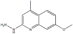 1-(7-methoxy-4-methylquinolin-2-yl)hydrazine 结构式