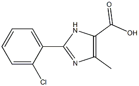 2-(2-CHLOROPHENYL)-5-METHYL-3H-IMIDAZOLE-4-CARBOXYLIC ACID 结构式