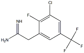 2-(3-chloro-2-fluoro-5-(trifluoromethyl)phenyl)acetamidine 结构式